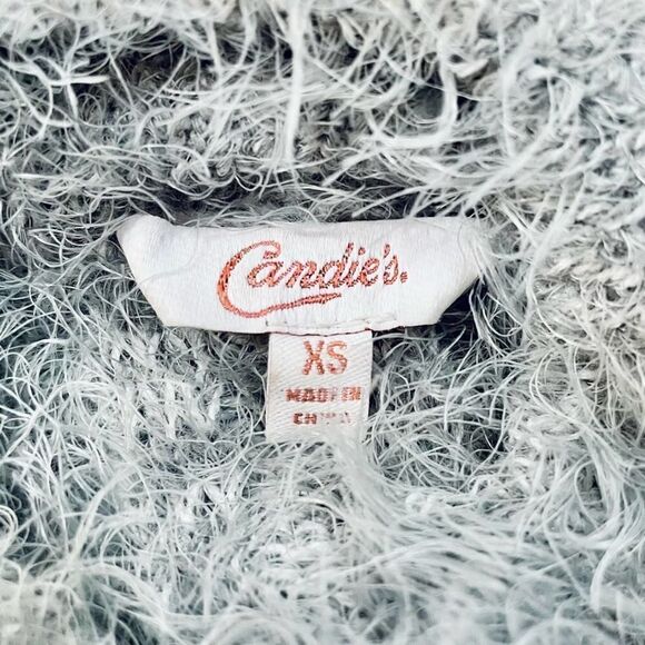 Candie’s Fuzzy Mock Neck Pullover Sweater - Picture 7 of 10